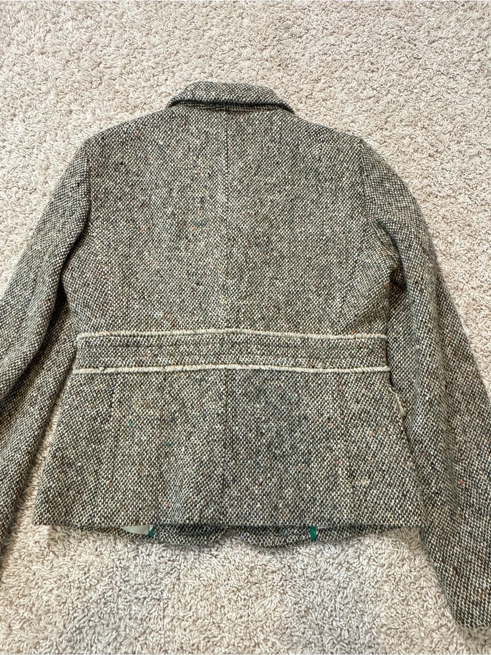 Vintage 2005 J Crew Wool Alpaca Tweed Blazer Jacket Size 8 Style 72255